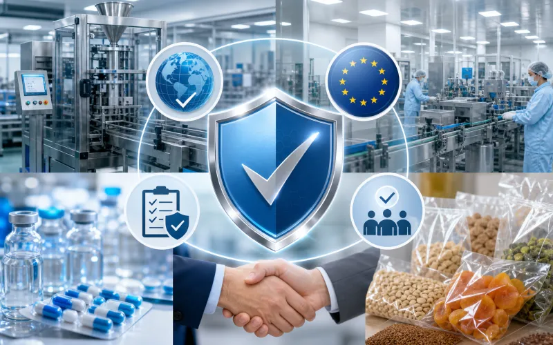 Các tiêu chuẩn và chứng nhận kỹ thuật (LSI: ISO, CE, GMP, HACCP…)