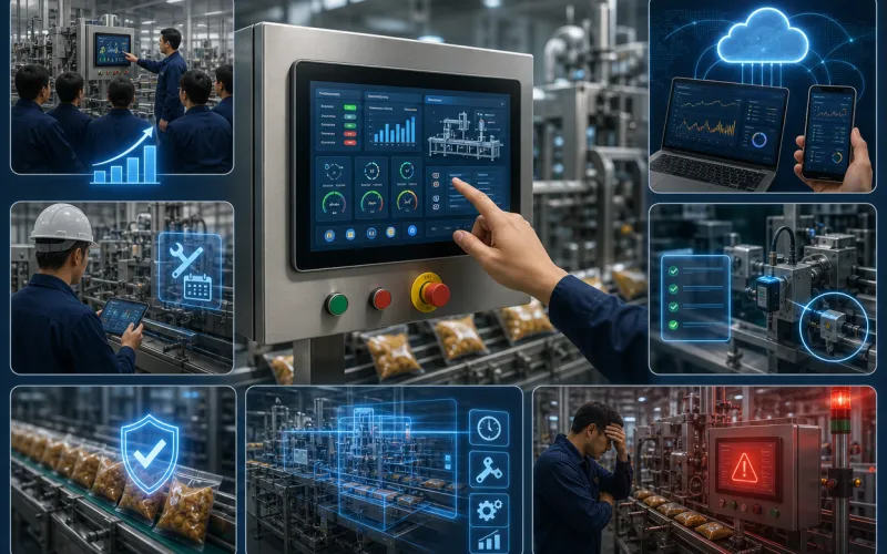 Giới thiệu về vai trò của màn hình HMI trong máy đóng gói
