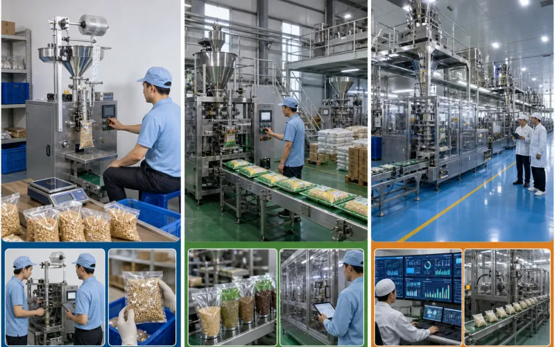 Lựa chọn máy đóng gói theo quy mô và loại hình sản xuất (nhỏ, vừa, lớn)