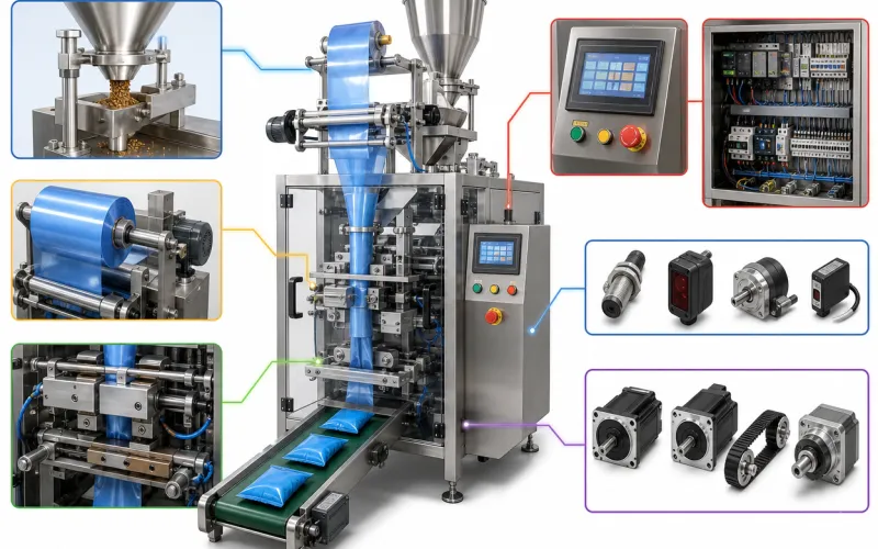 Tổng quan cấu tạo, nguyên lý và các bộ phận chính của máy đóng gói